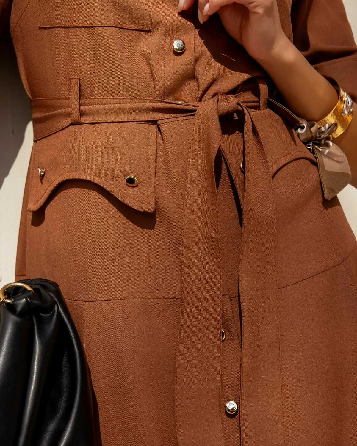 Vestido com cinto · Ref. 3389